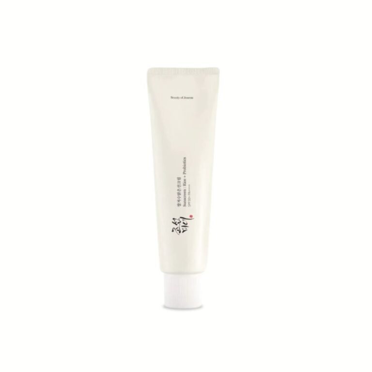 Tube de crème solaire Relief Sun Beauty of Joseon SPF50+ PA++++ enrichi en riz et probiotiques pour hydratation et protection
