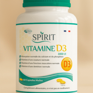 Spirit Vitamine D3 – 60 gélules | Immunité, Os & Muscles