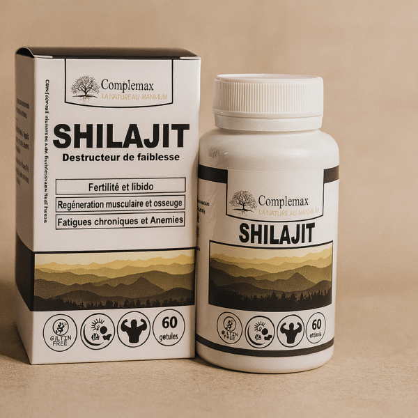 Complemax Shilajit 60 Gélules – Énergie, Immunité & Adaptogène