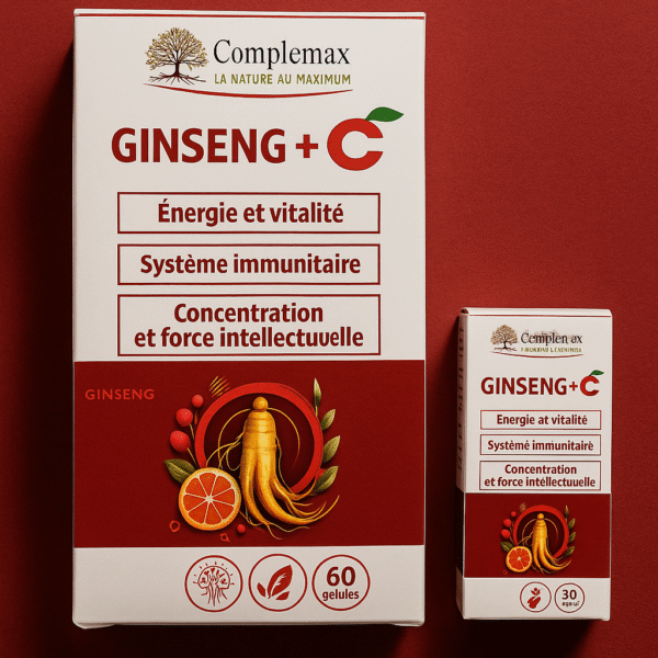 Pack ginseng complément naturel : énergie, concentration et immunité renforcées grâce à la vitamine C & l’échinacée. Formules synergiques.