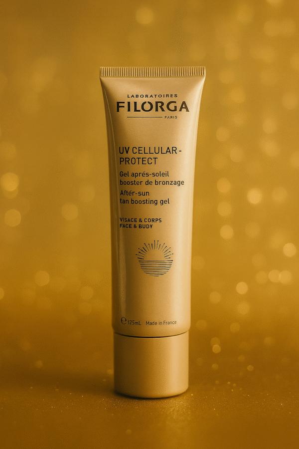 Crème solaire anti-âge SPF50 Filorga UV Cellular Protect : ultra‑protectrice UV, texture légère, antioxydante, hydratante et non grasse.
