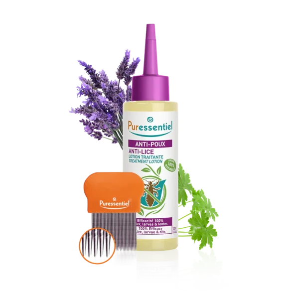 Lotion Traitante Anti-Poux avec peigne