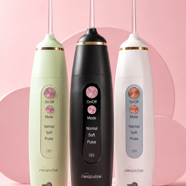 Hydropulseur dentaire Neopulse portable sans fil avec modes Normal Soft Pulse