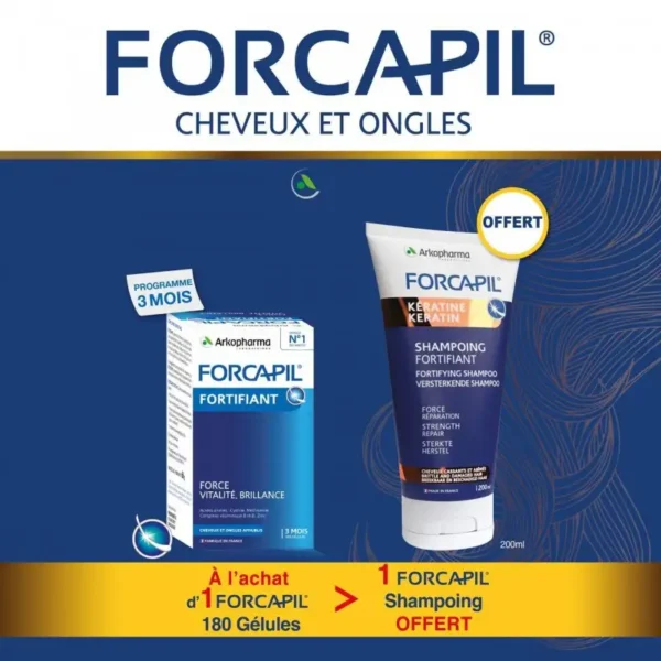Pack Expert FORCAPIL® (Gélules + Shampoing)