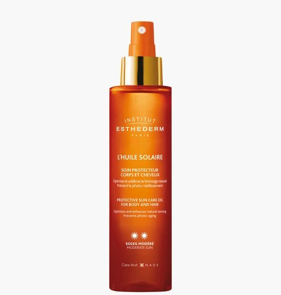 Esthederm L'Huile Solaire Soin Protecteur Corps et Cheveux - Soleil Modéré (150ml)